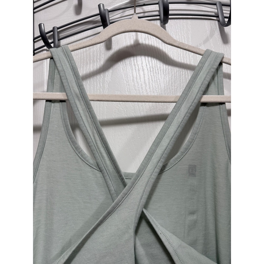 Under Armour HeatGear Loose Tank Top Womens XXL Green Crisscross Back Athleisure - Picture 3 of 16
